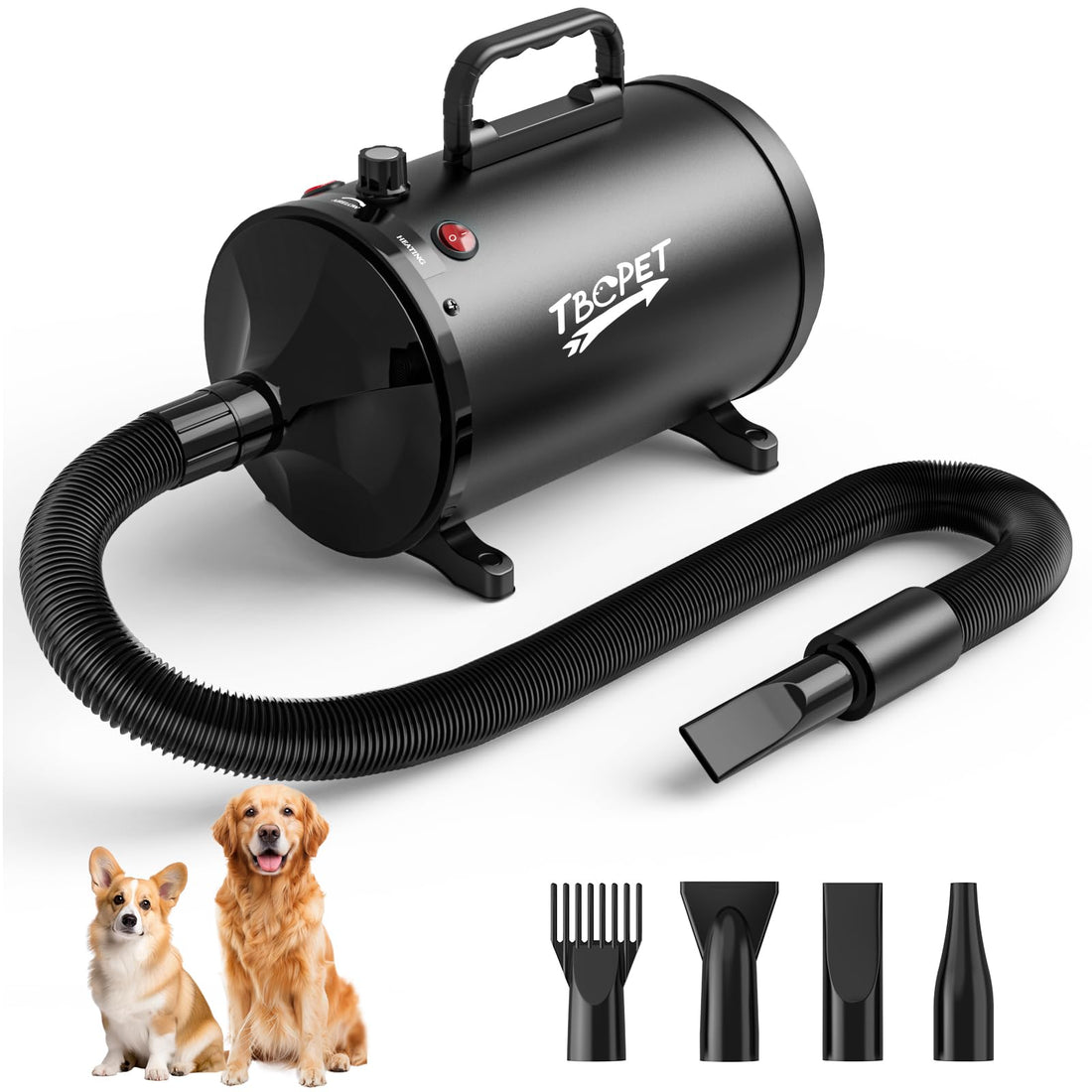 Dog Dryer High Velocity Dog Hair Dryer 5.2HP/3800W
