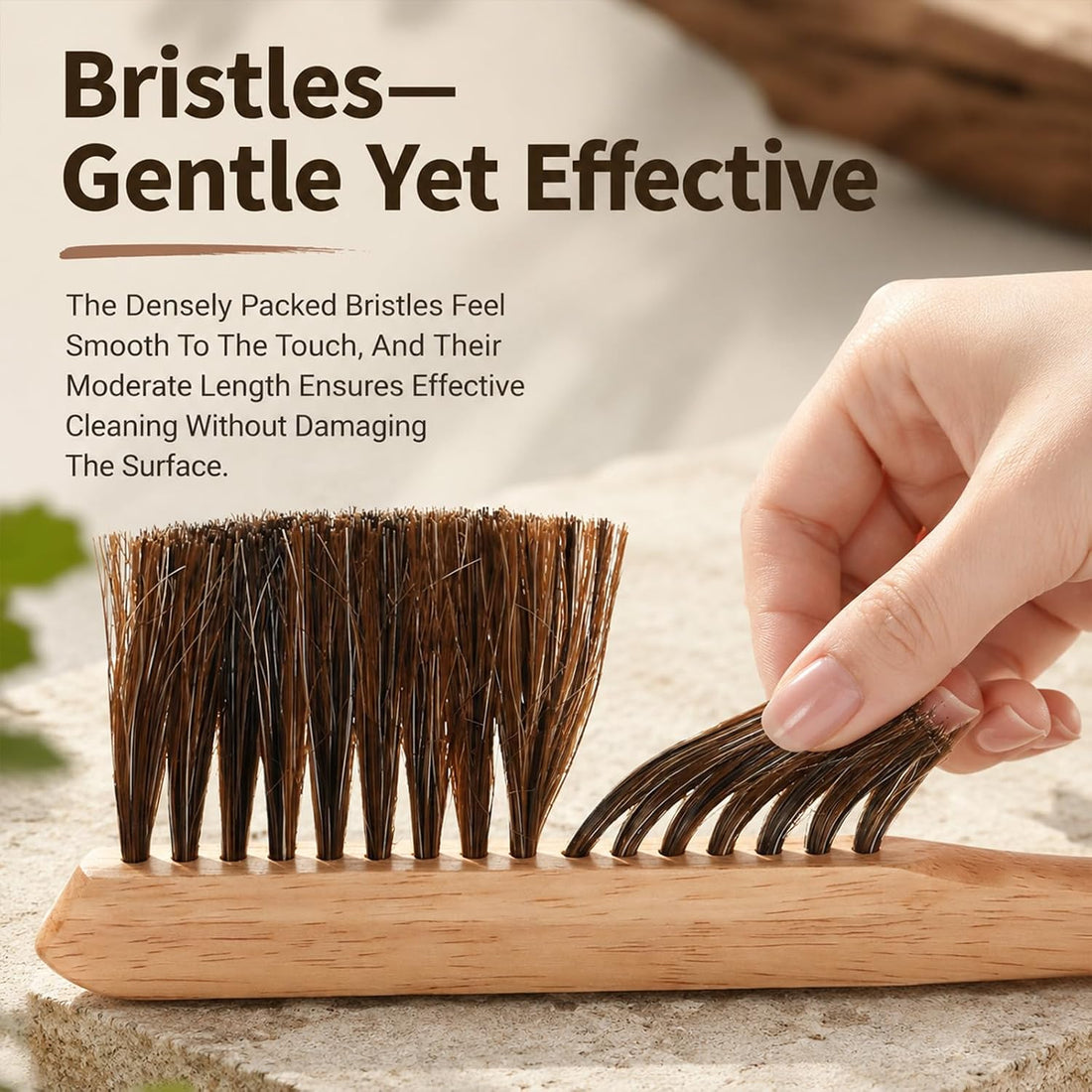 Drafting Brush 10'' Soft Horsehair Brush Wooden Handle Dust Brushes