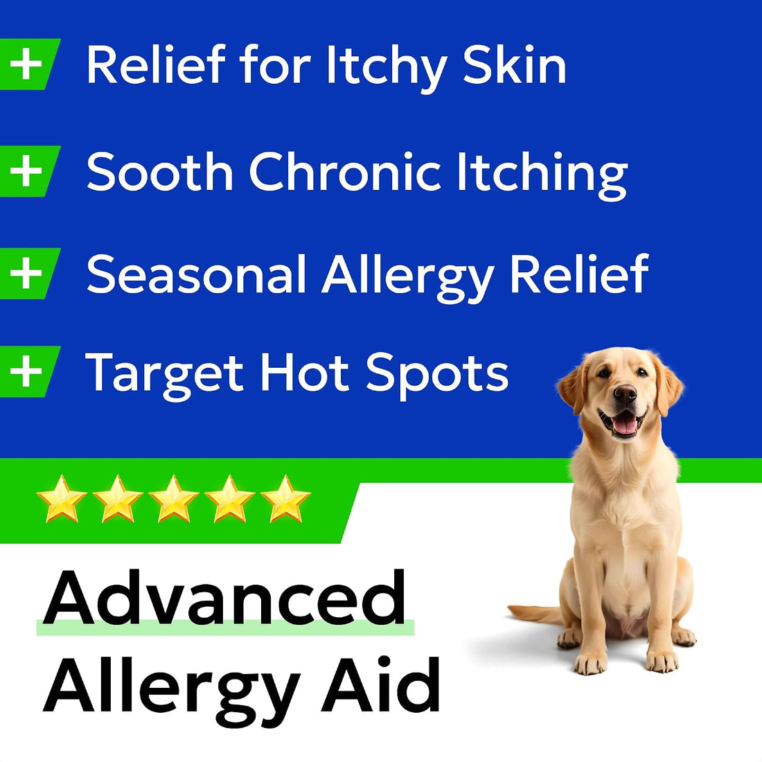 BARK&SPARK Dog Allergy Relief Soft Chews for Skin Health & Seasonal