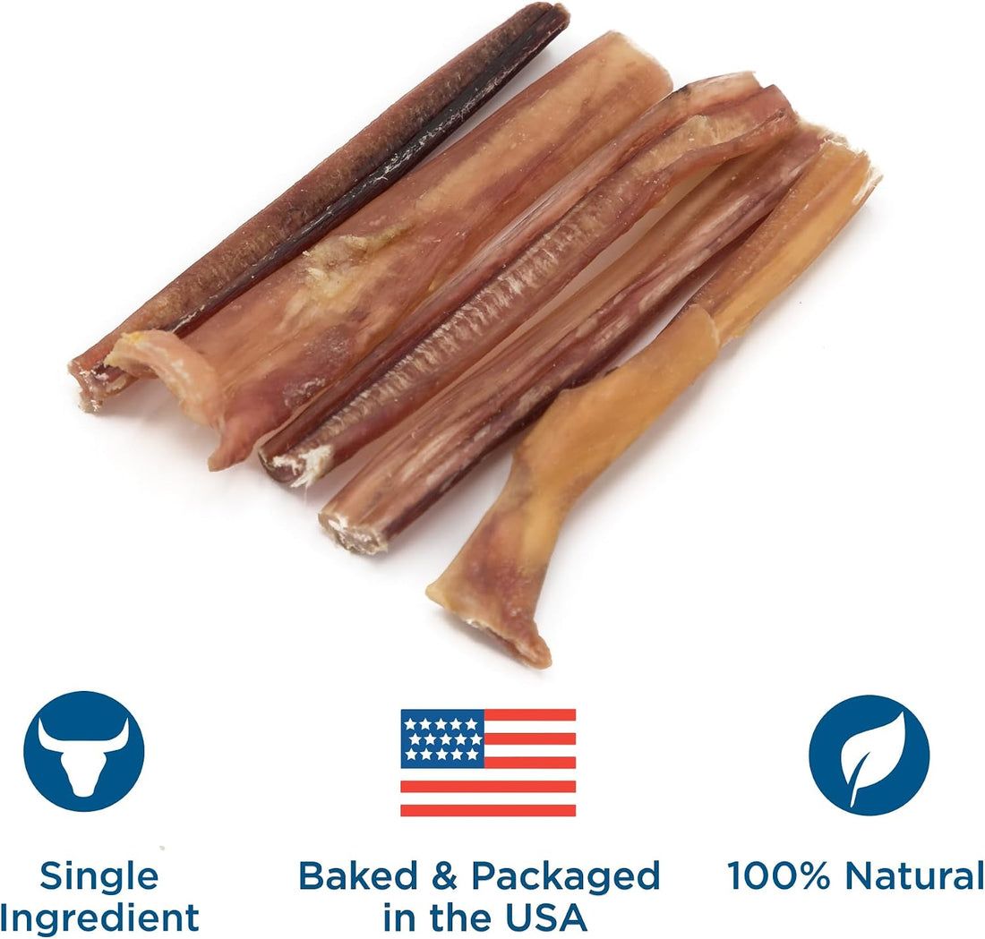 Best Bully Sticks 4 Inch Bully Sticks - 8 oz - Natural Grass-Fed