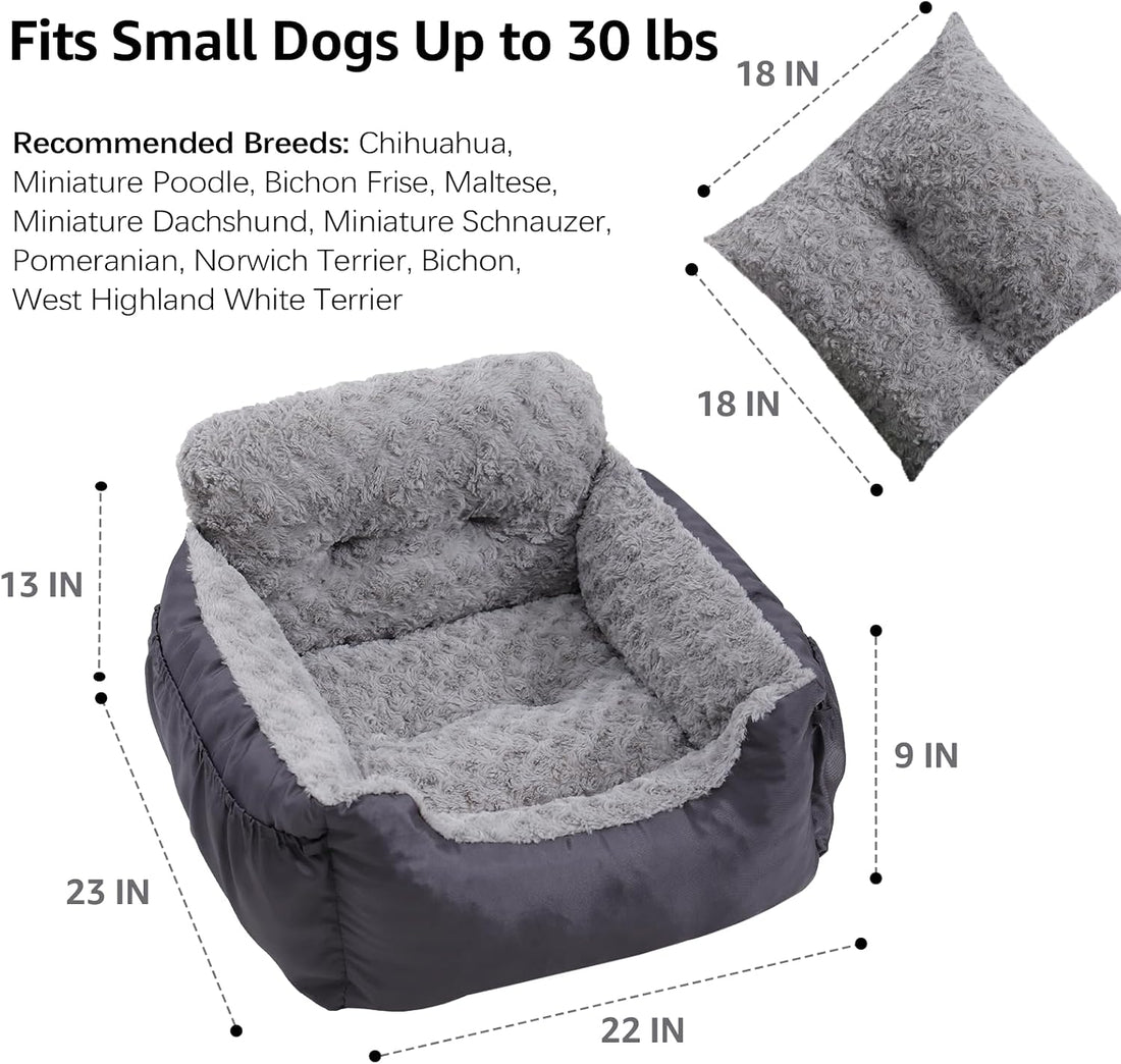 Oiilores Dog Car Seat for Small Dogs