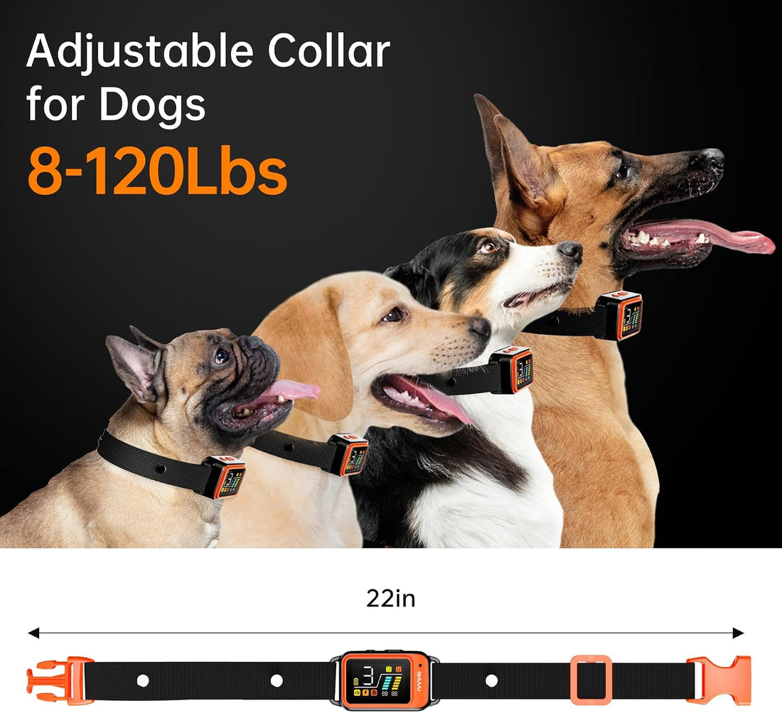 Dog Bark Collar-Rechargeable Smart Barking Collar- Anti Bark Training