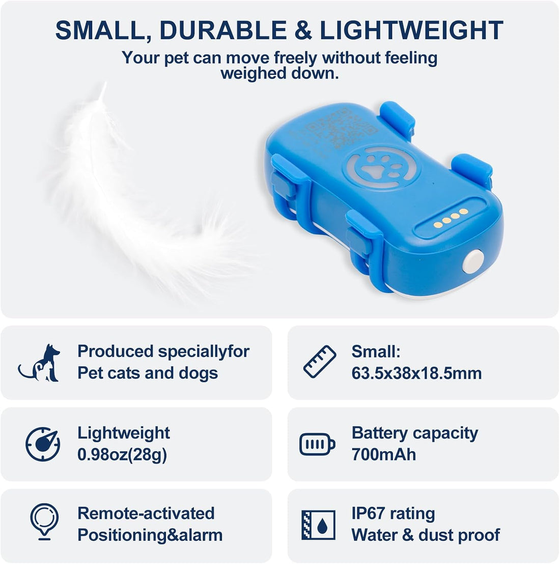 Pet GPS Tracker for Dogs with Real-Time Location Tracking