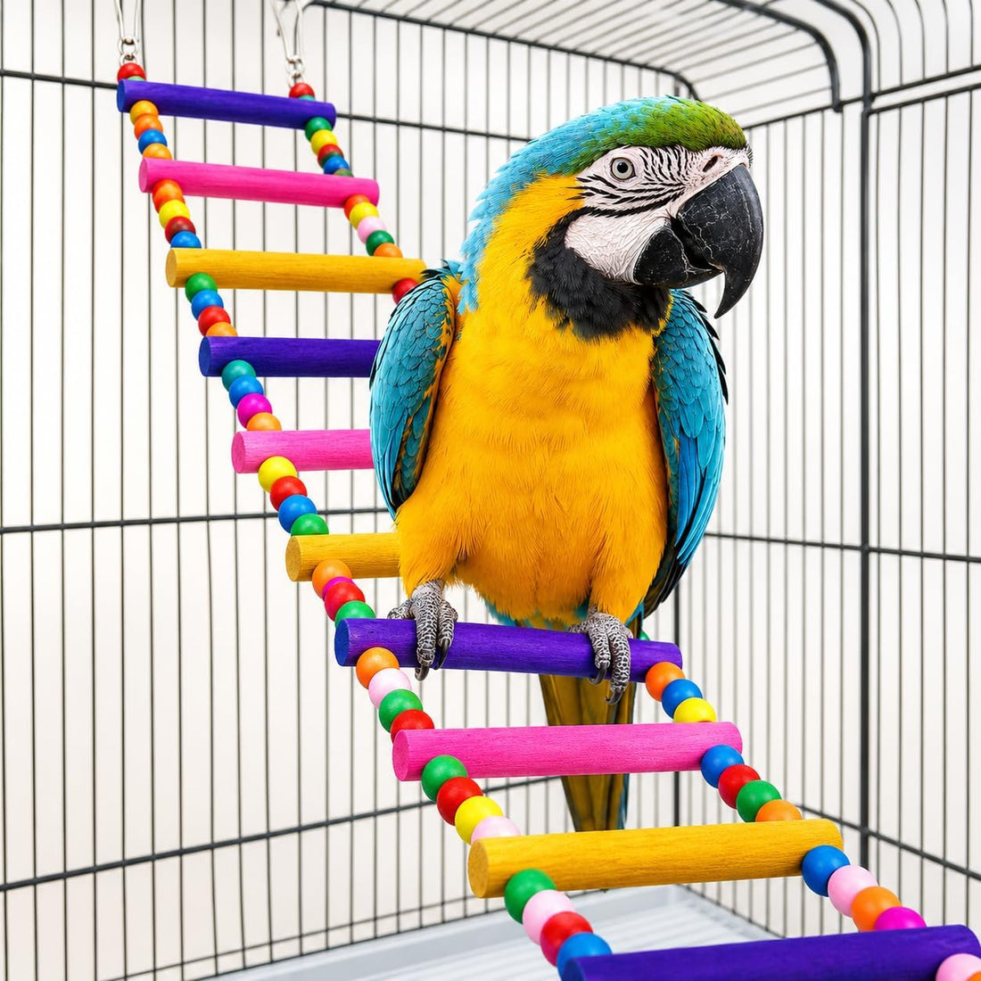 Bird Toys for Parrots Parrot Bridge, Swing Toys