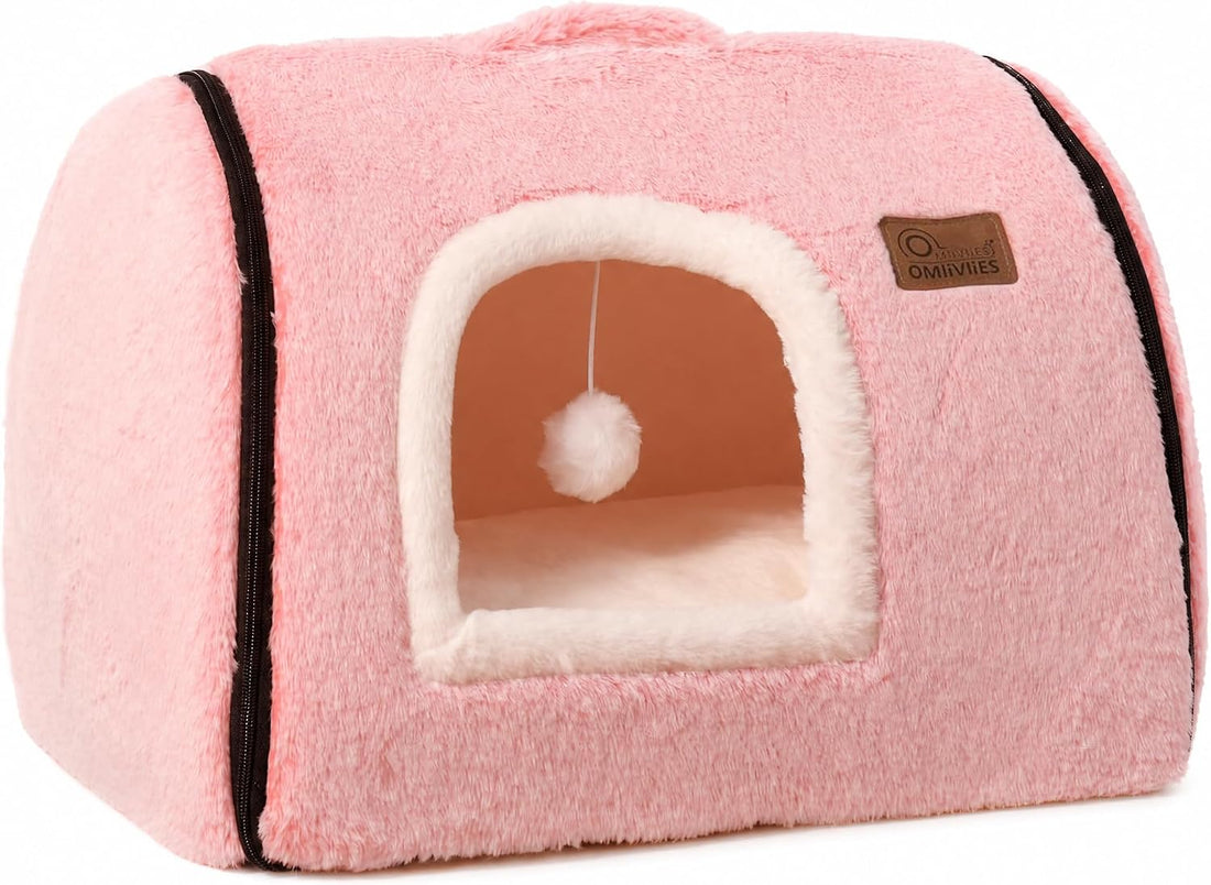 cat Bed cave-cat beds for Indoor Cats,Soft and Comfortable Cute cat