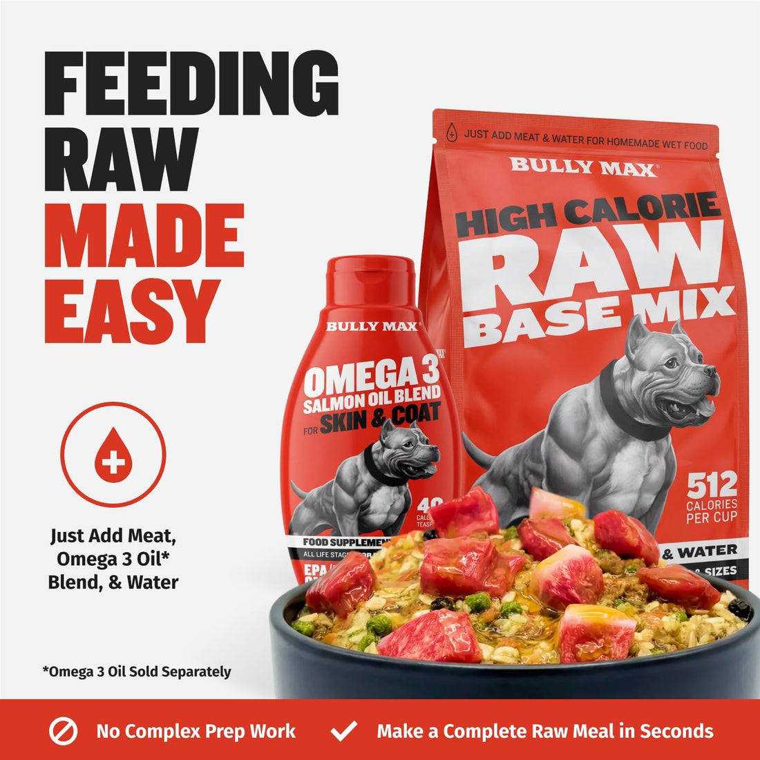 Bully Max High Calorie Dehydrated Raw Base Mix Dog Food
