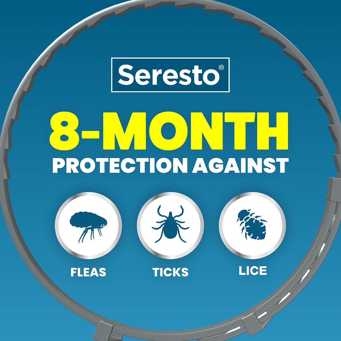 Seresto Flea & Tick Collar For Dogs Over 18 lbs.