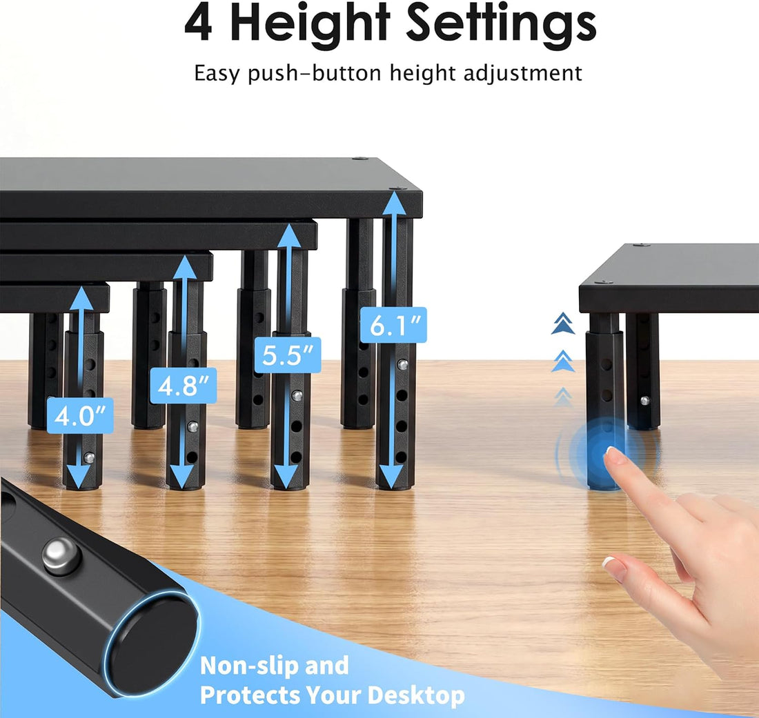 OPNICE Adjustable Cat Food Stand