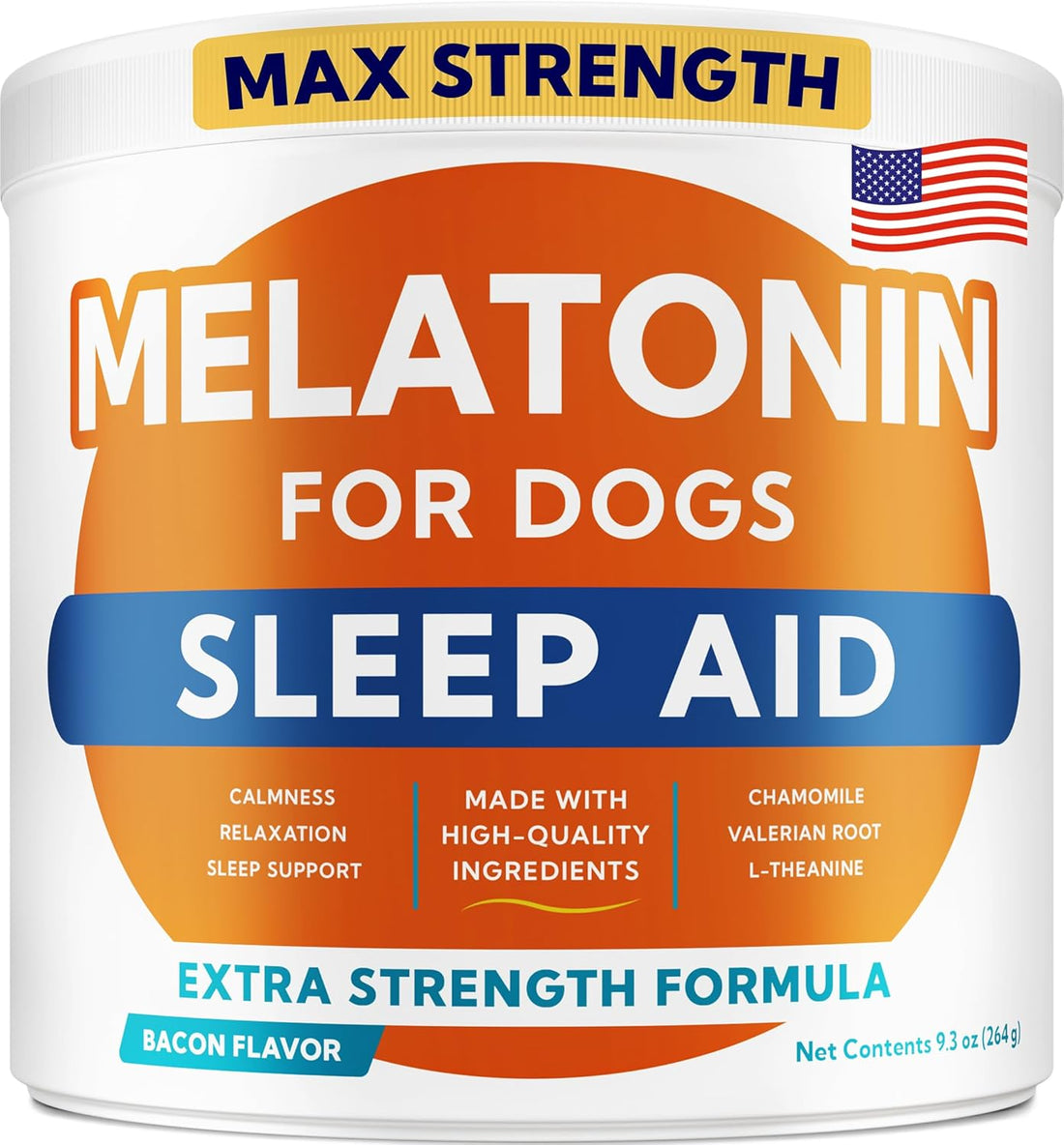 GOODGROWLIES Melatonin for Dogs to Sleep 6mg - Doggie Sleep Aid Treats