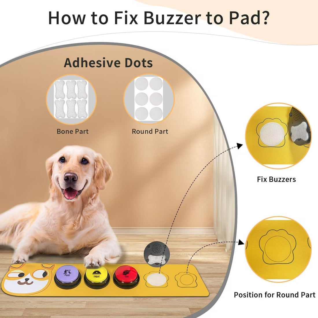 RIBOSY Dog Buttons for Communication