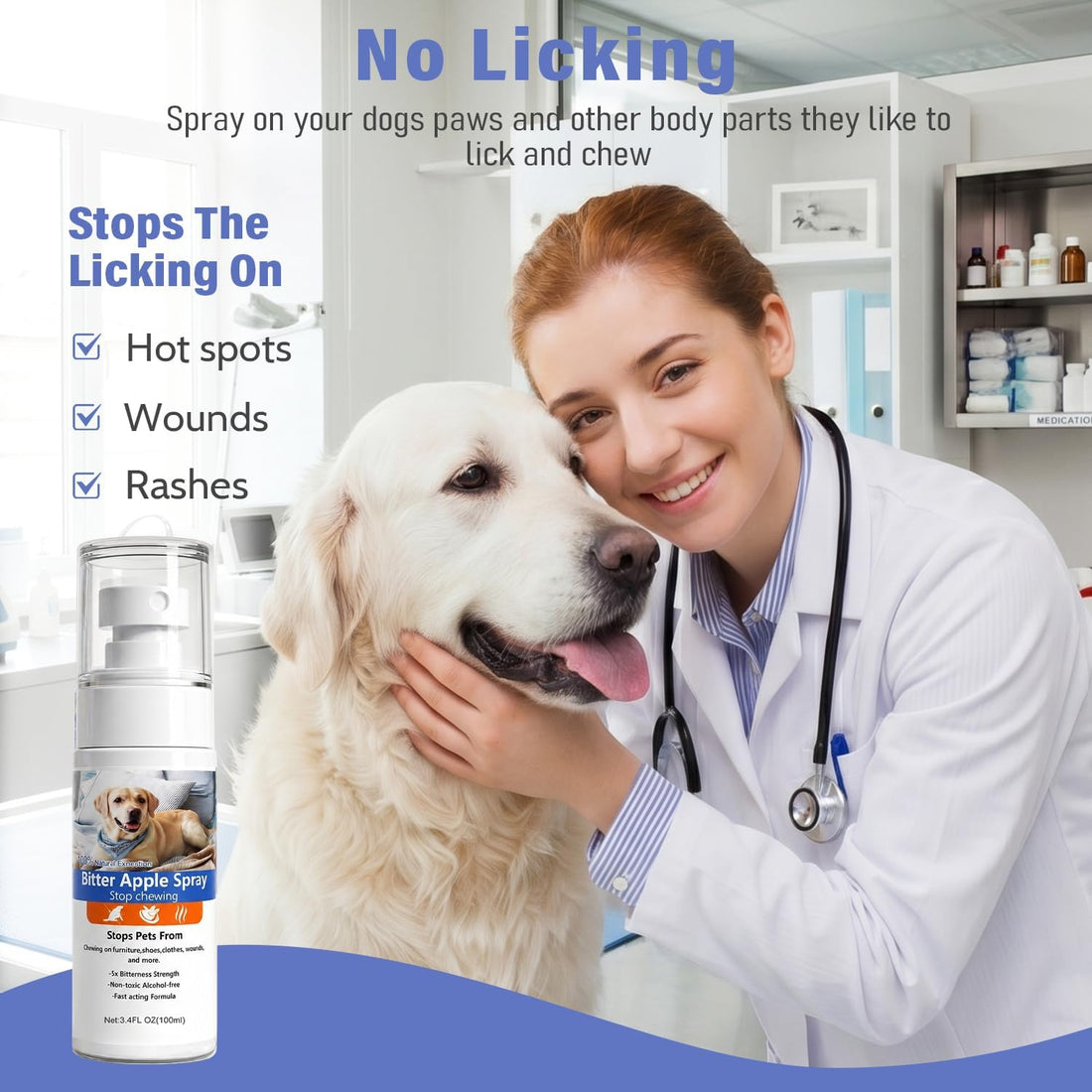 2 Bottles Bitter Apple Spray for Dogs – No Chew Spray for Dogs