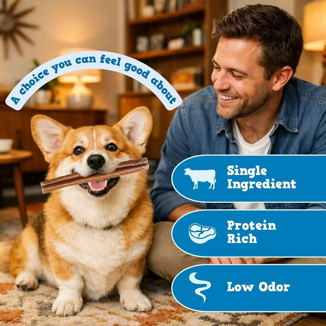 Jack&Pup Bully Sticks for Dogs