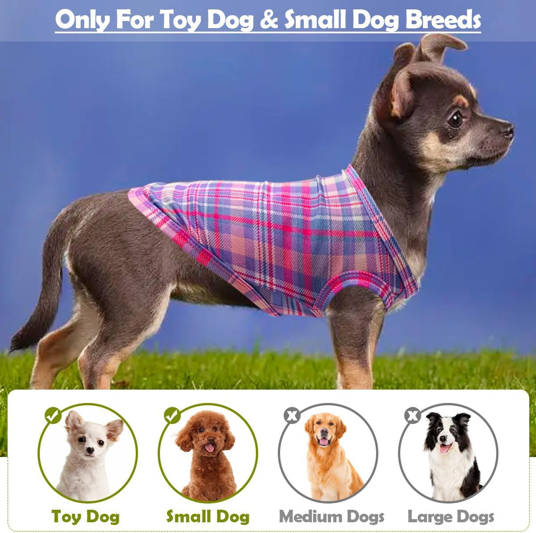 PET SHOW 4 Pack Paw Bone Printed Dog Clothes Shirts Soft Vest