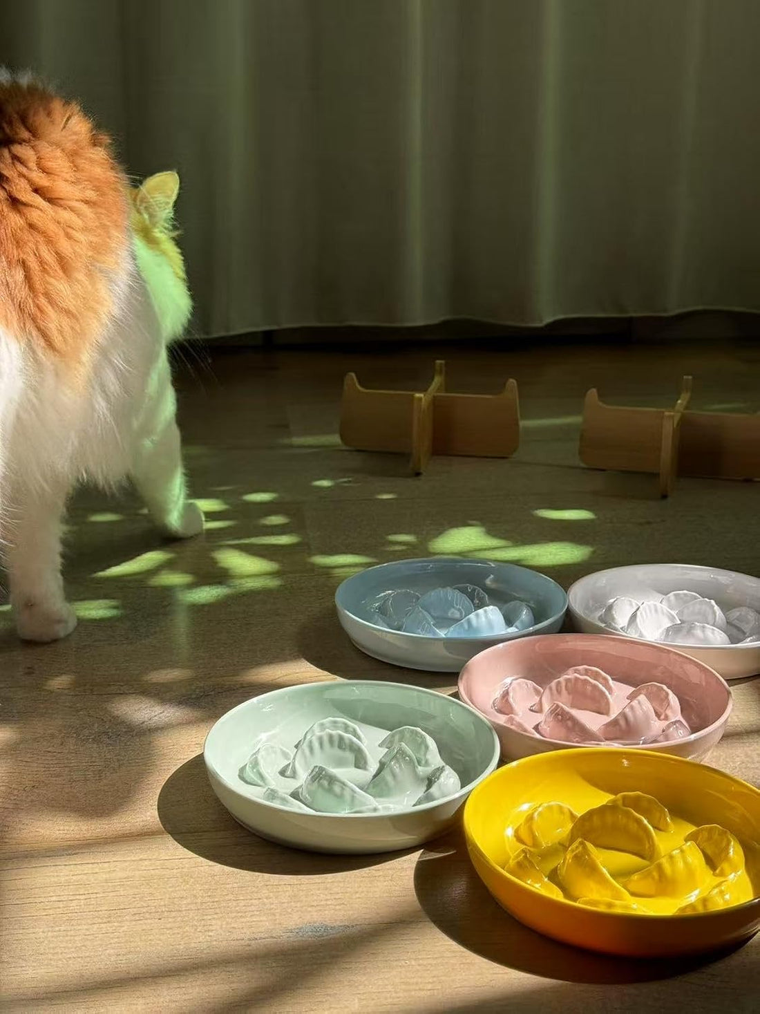 Unbreakable Slow Feeder Bowl for Cats and Small Dogs- Cat Plates