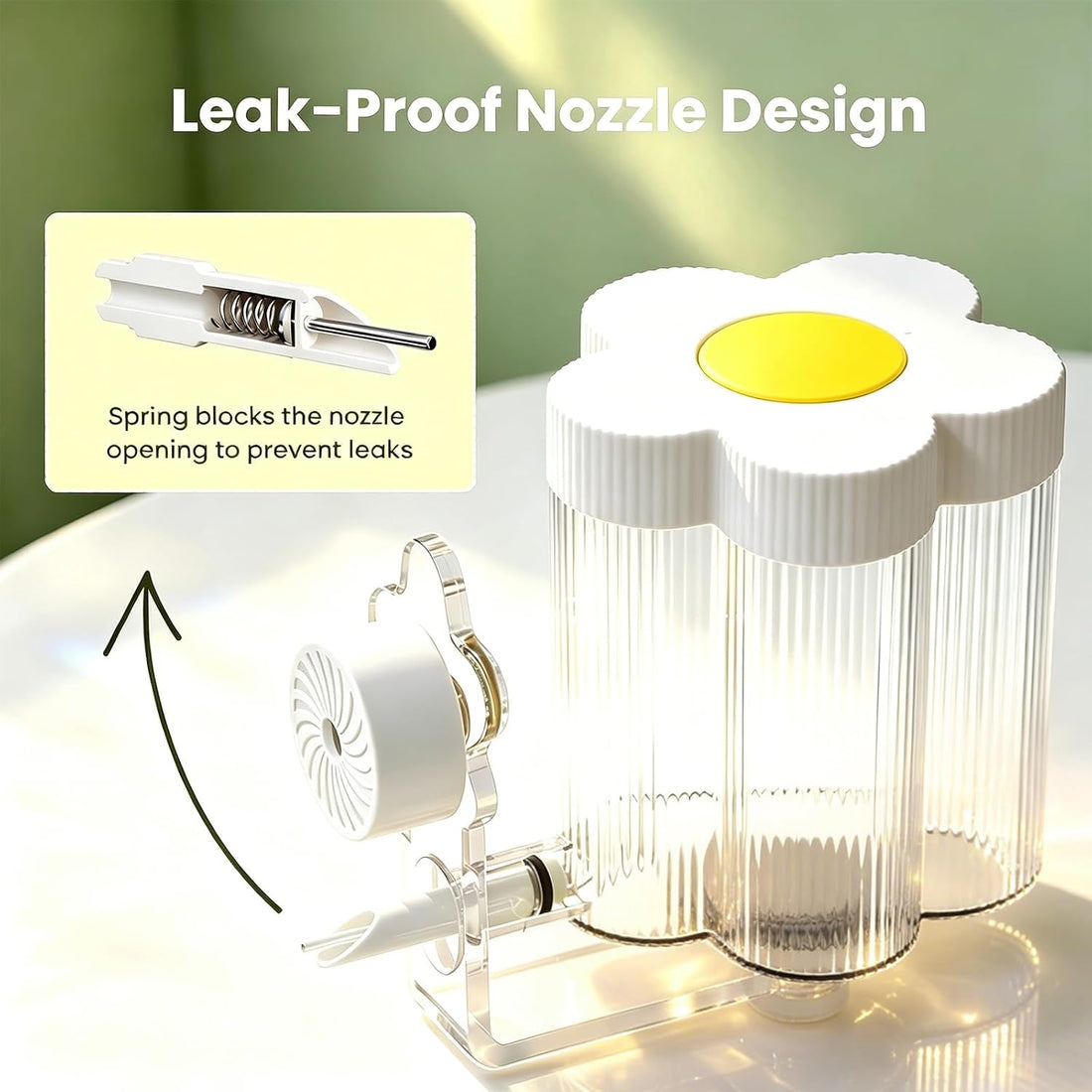 8.4 Oz No Mess Bird Water Feeder, Auto Parrot Cage Water Dispenser