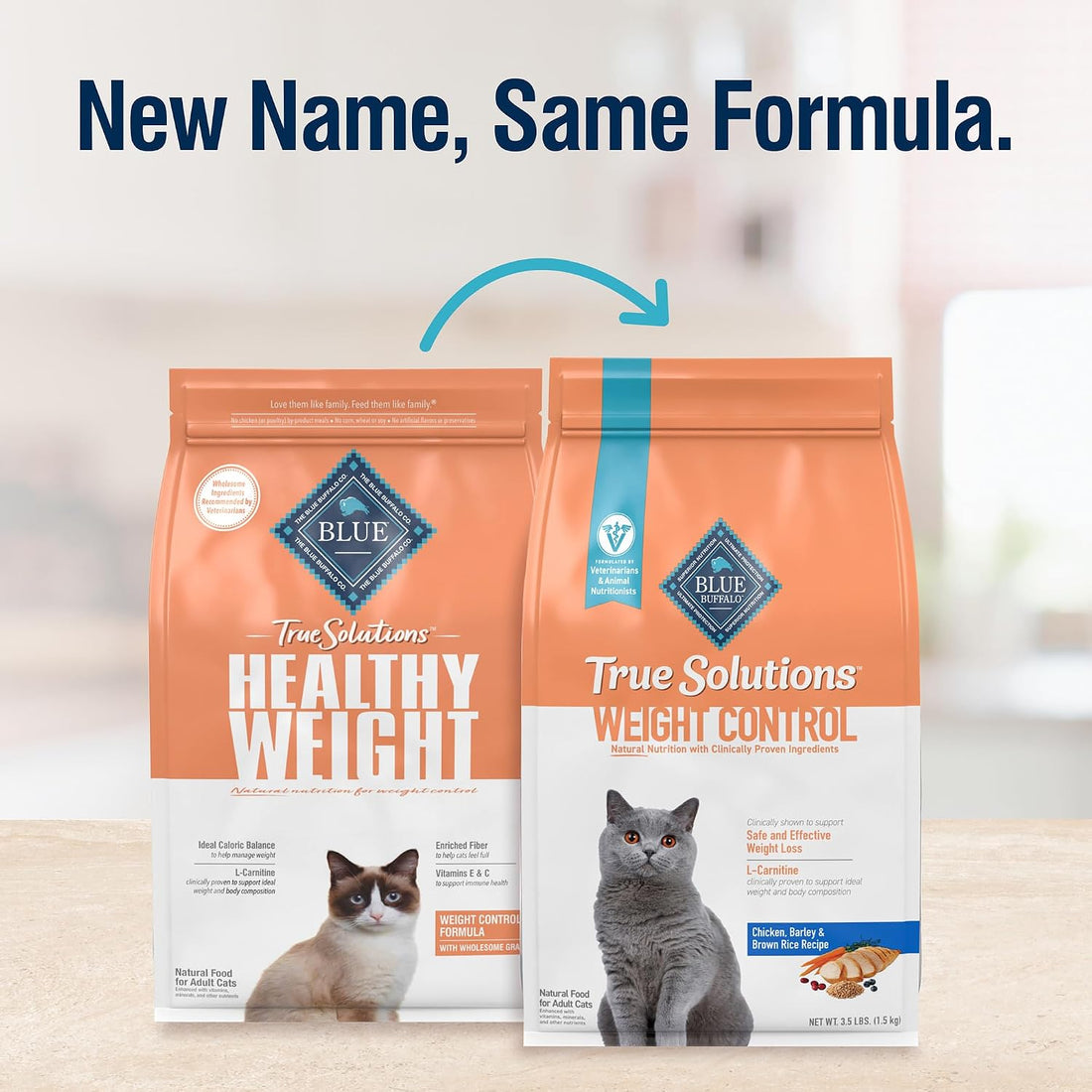 Blue Buffalo True Solutions Weight Control Chicken Dry Cat Food, 11 lb