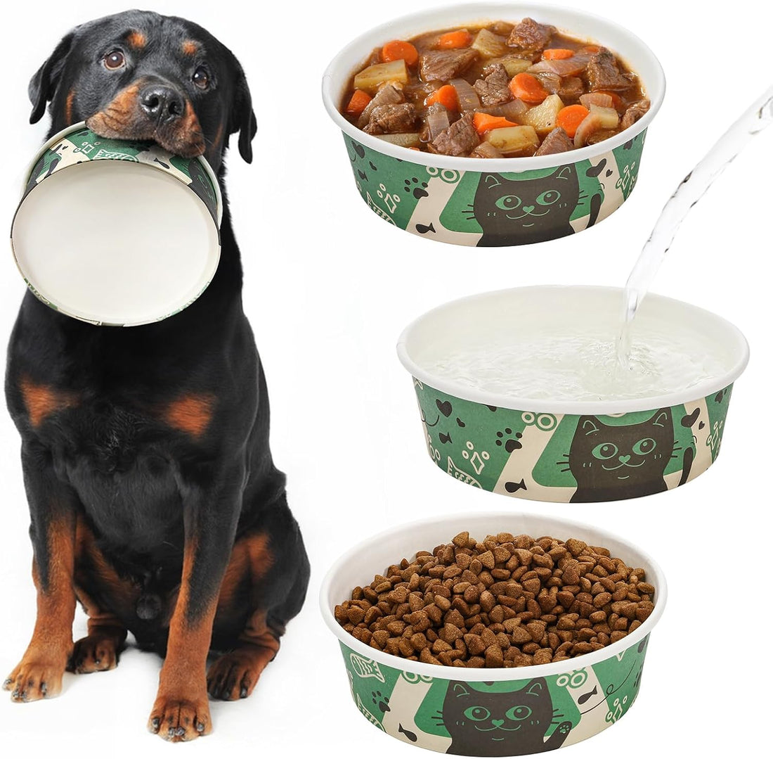 SOUJOY 40 Pcs Disposable Cat Food Bowls