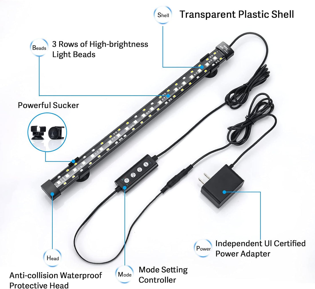 hygger 24/7 Mode Submersible Aquarium LED Light