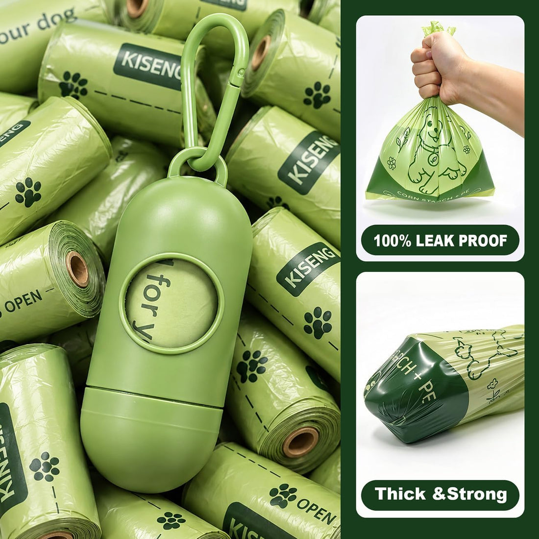 Dog Poop Bag 540 Count Biodegradable Dog Waste Bags with Dispenser