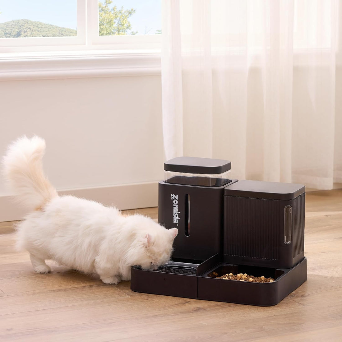 ZOMISIA Gravity Dog Food and Water Dispenser