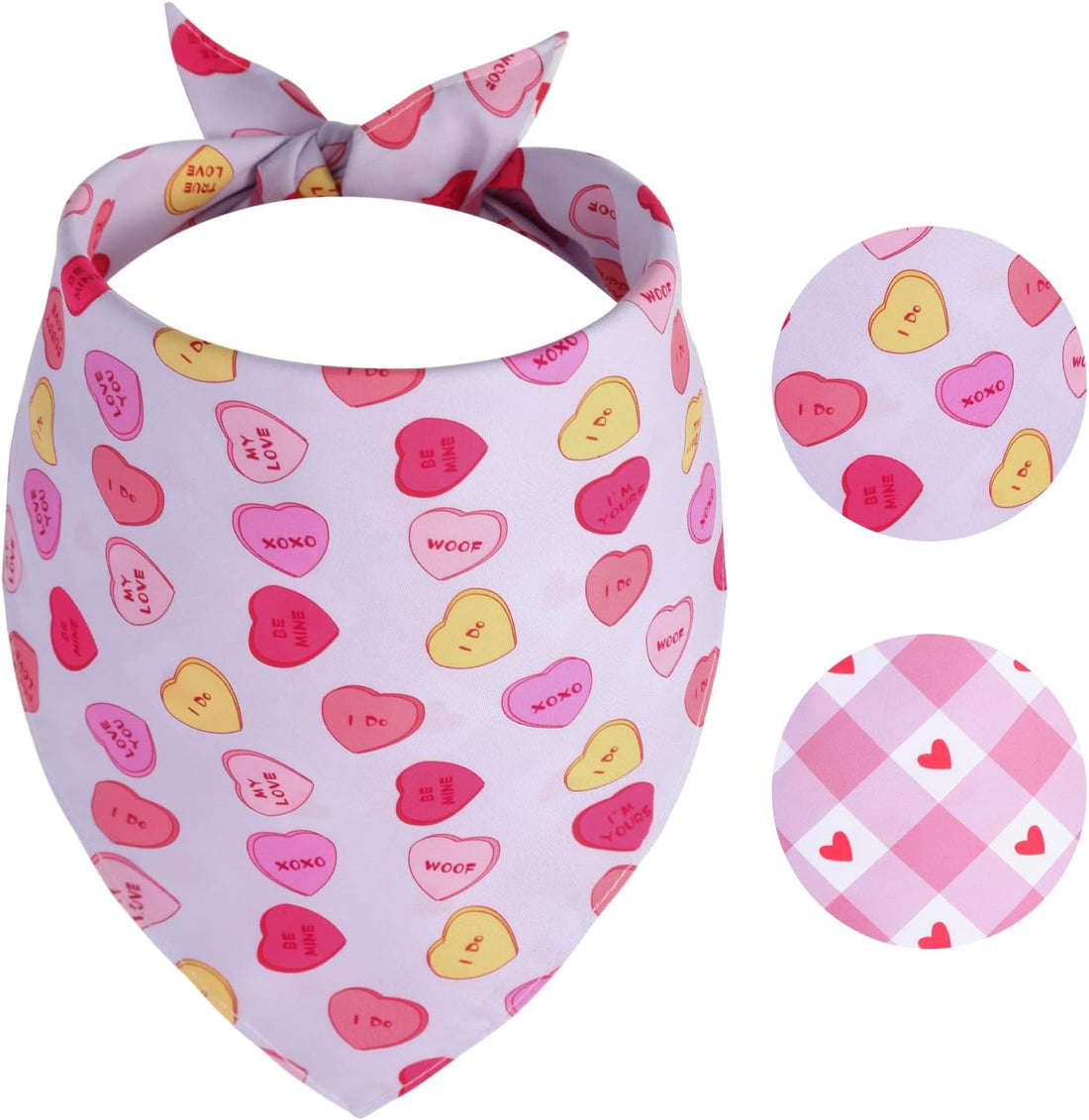 Halloween Dog Bandana Large -1 Pack, Reversible Dog Scarf