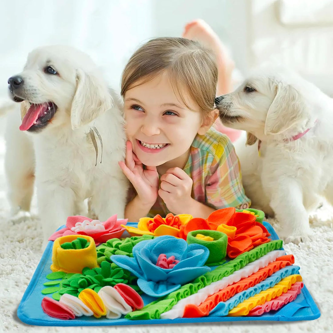 Oliumt Snuffle Mat for Dogs, Sniff Mat Slow Feeding Mat for Small