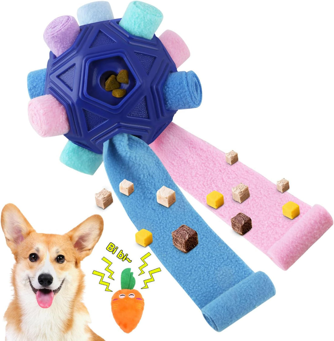 Dog Snuffle Ball-Interactive Puzzle Dog Toys Encourage Natural
