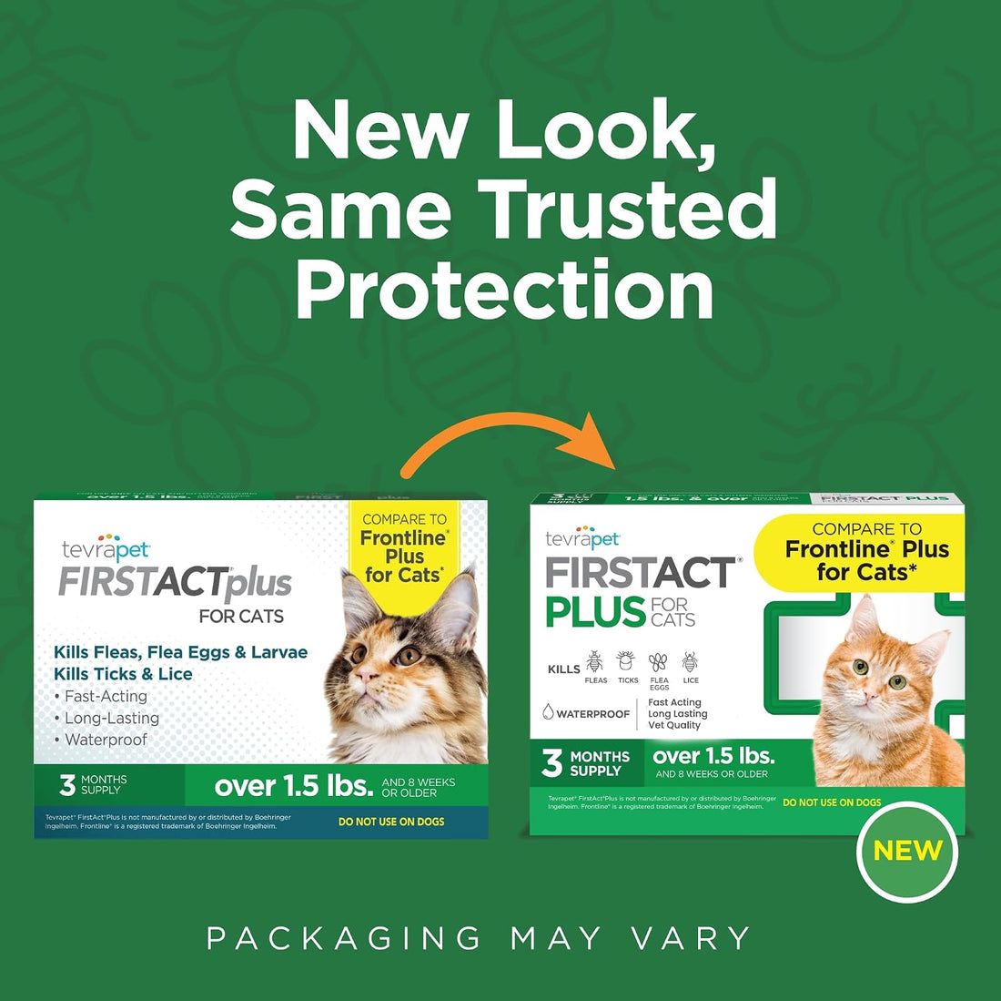 TevraPet FirstAct Plus Flea and Tick Topical for Cats over 1.5lbs