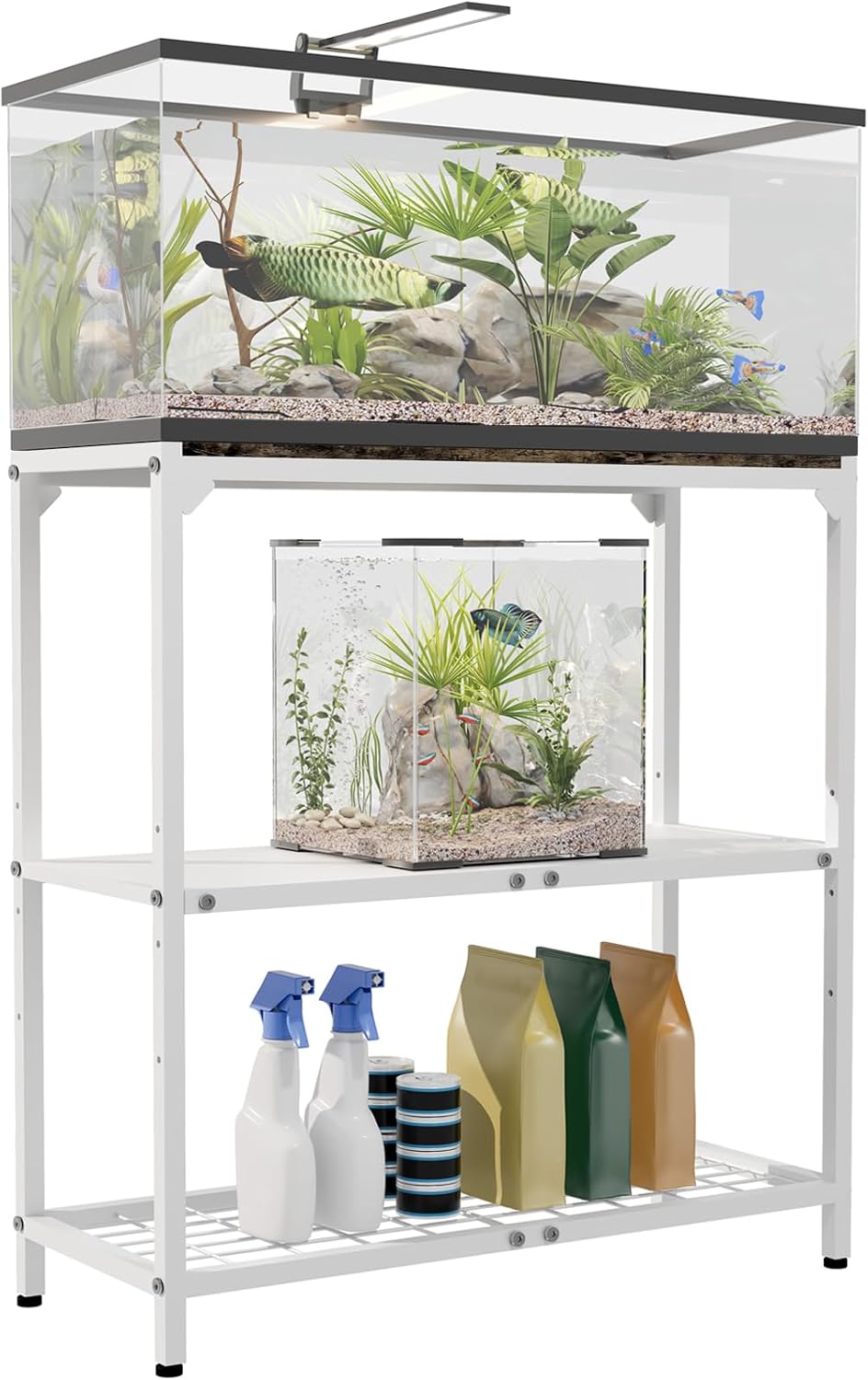 20-30 Gallon Aquarium Stand with 3-Tier Adjustable Storage Shelf