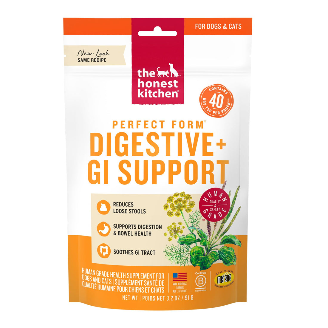 The Honest Kitchen Human Grade Perfect Form Herbal Digestive