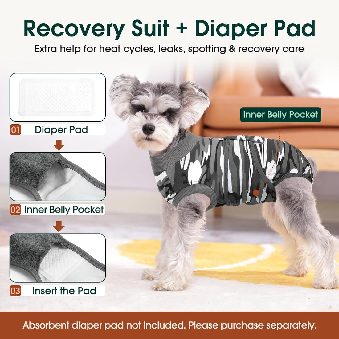 Kuoser Recovery Suit for Dogs & Cats