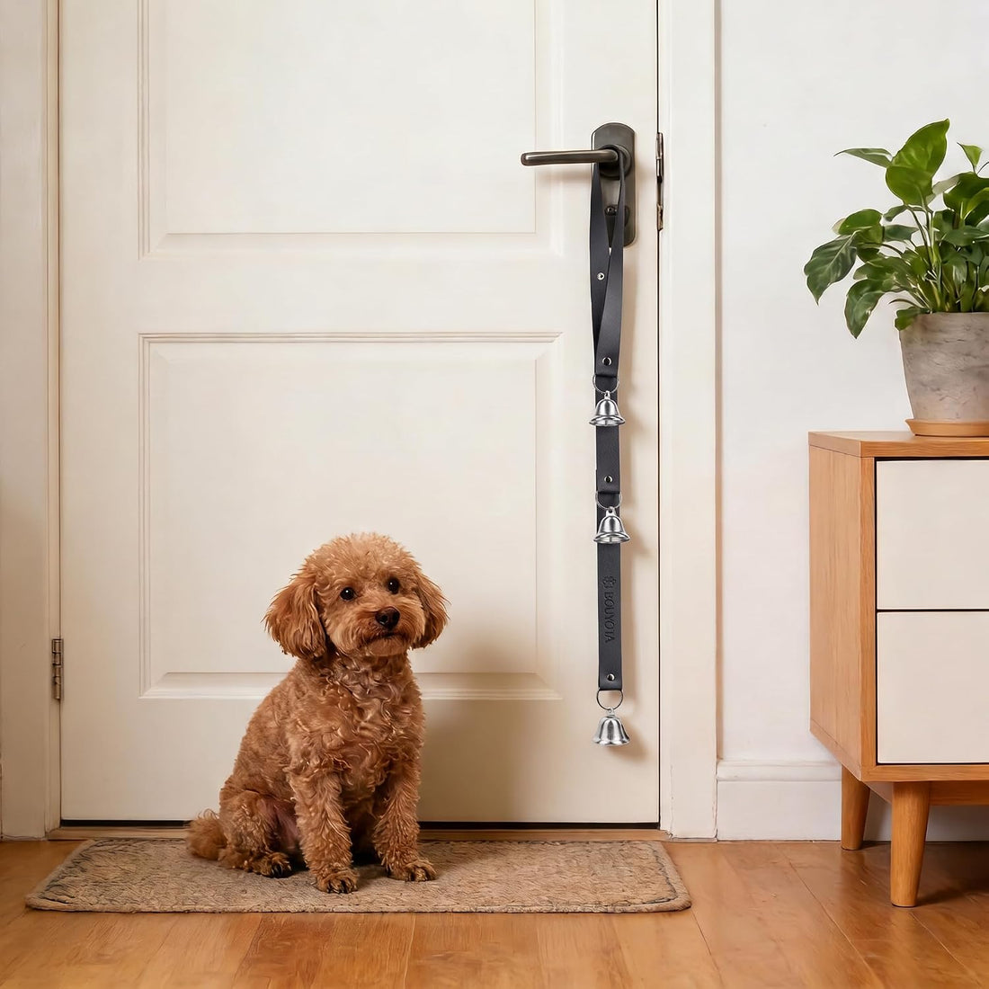 Leather Dog Door Bells, Dog Door Bells for Potty Training