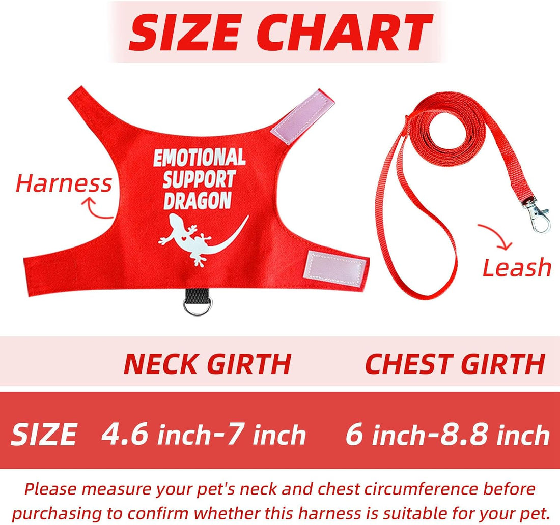 Romansk Bearded Dragon Harness and Leash Set