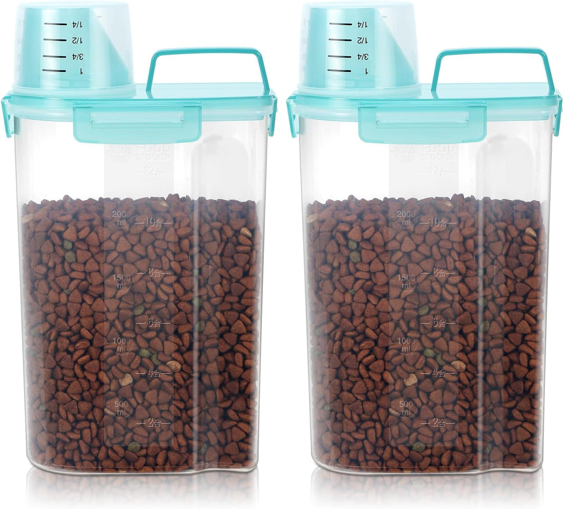 3-5Lbs Airtight Small Dog Cat Pet Food Storage Container