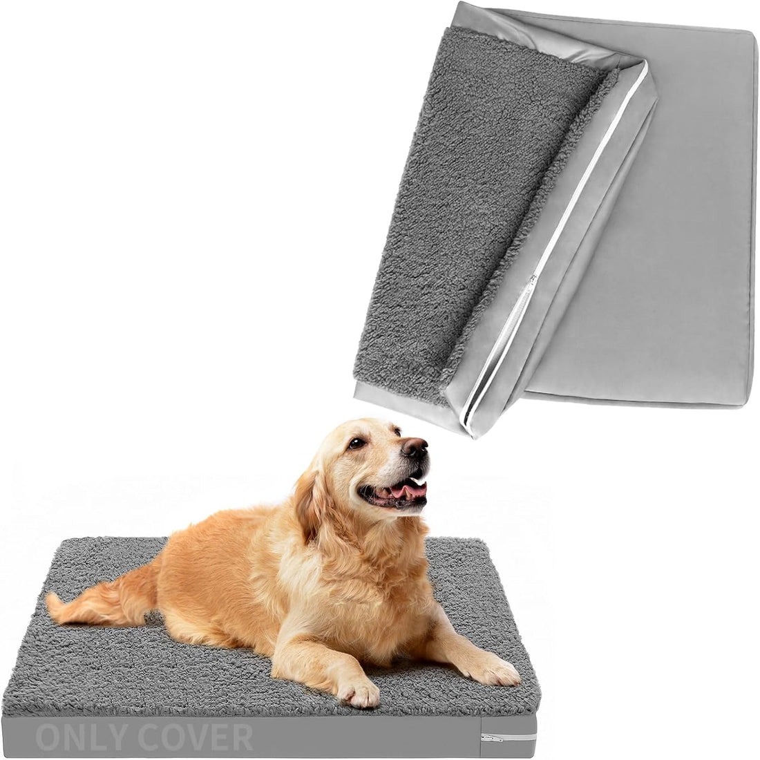Waterproof Dog Bed Cover Removable and Washable with Zipper