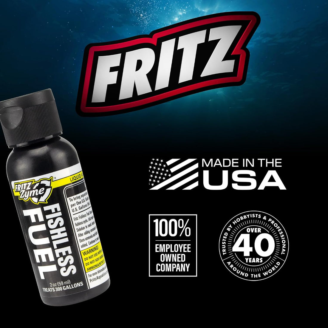 Fritz Fishless Fuel Ammonia Solution for Fishless Aquarium Cycling