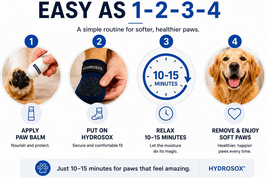 Dog Paw Spa Kit – Paw Balm & Moisturizing Dog Socks for Dry