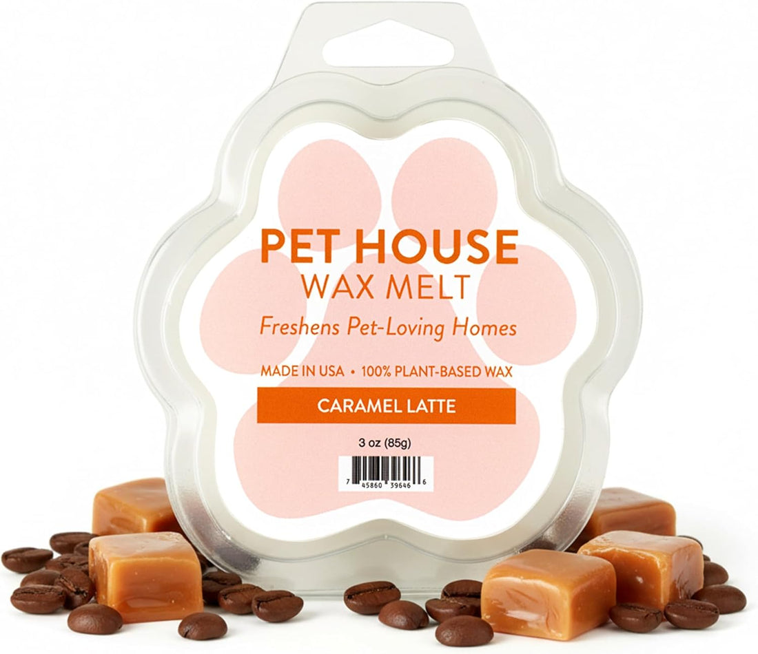 Caramel Latte Wax Melts for Warmer Plant-Based Wax, 2 Pack Pet House
