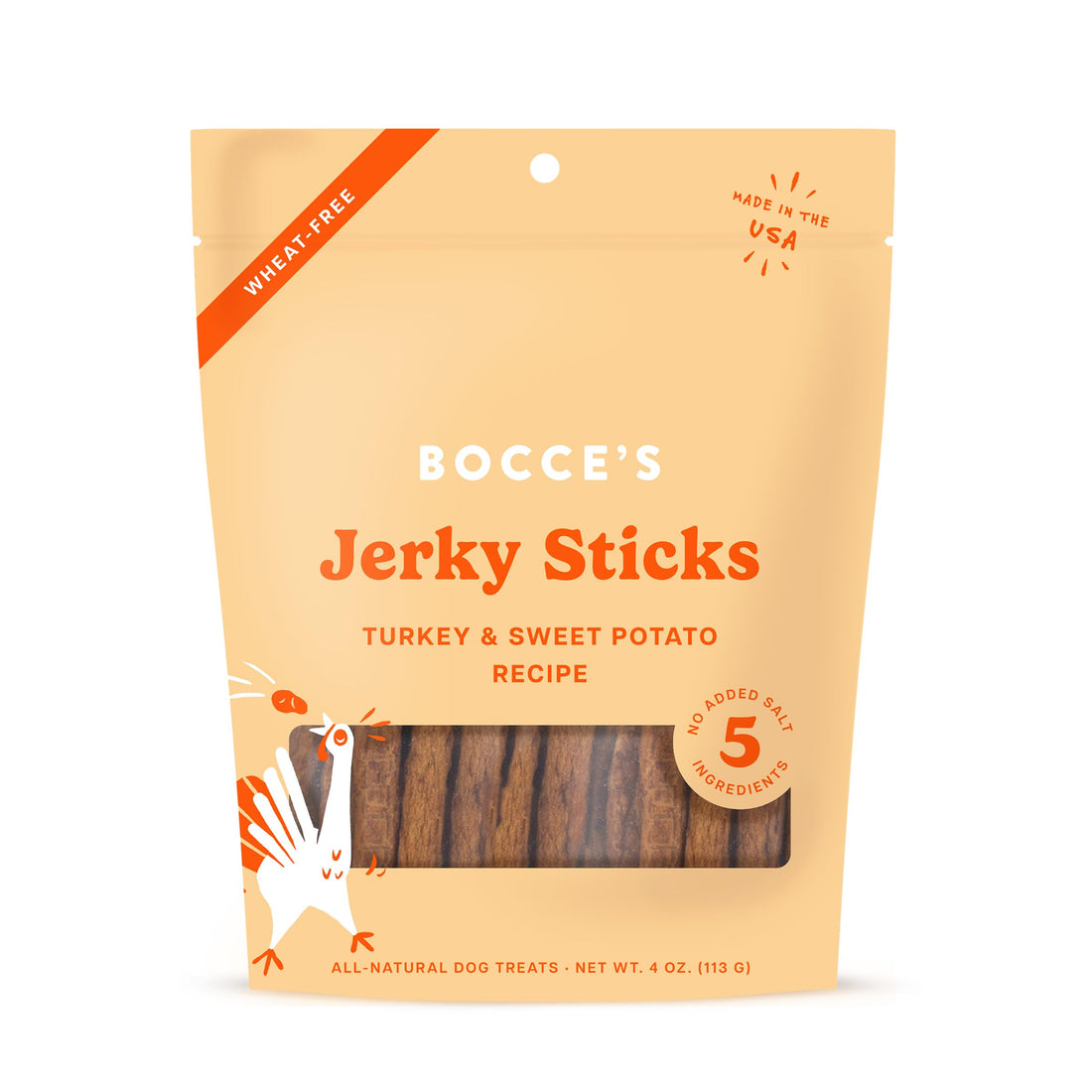 Bocce's Bakery Jerky Stick Dog Treats, Wheat-Free