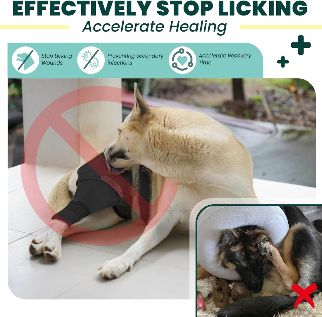 Dog Rear Leg Sleeve to Stop Licking