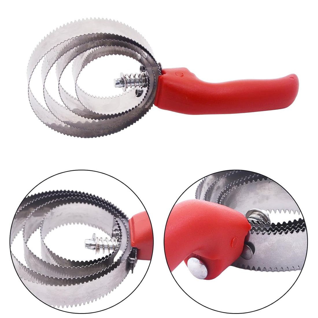 RUIAN Reversible Stainless Steel Curry Comb Soft Touch Grip Horse Comb