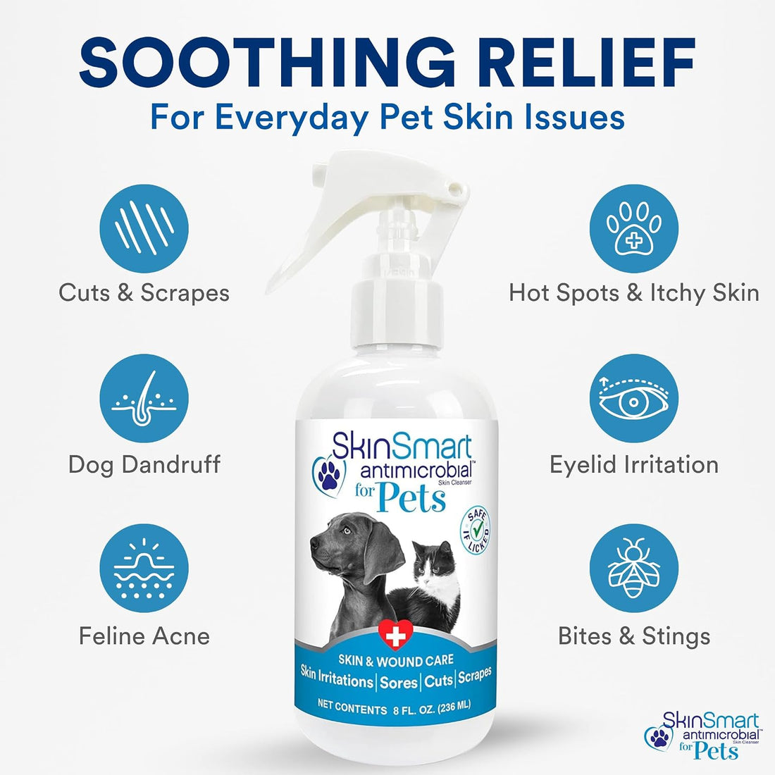 SkinSmart Antimicrobial Wound Care for Pets