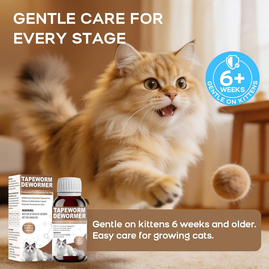 Tapeworm Dewormer for Cats and Kittens