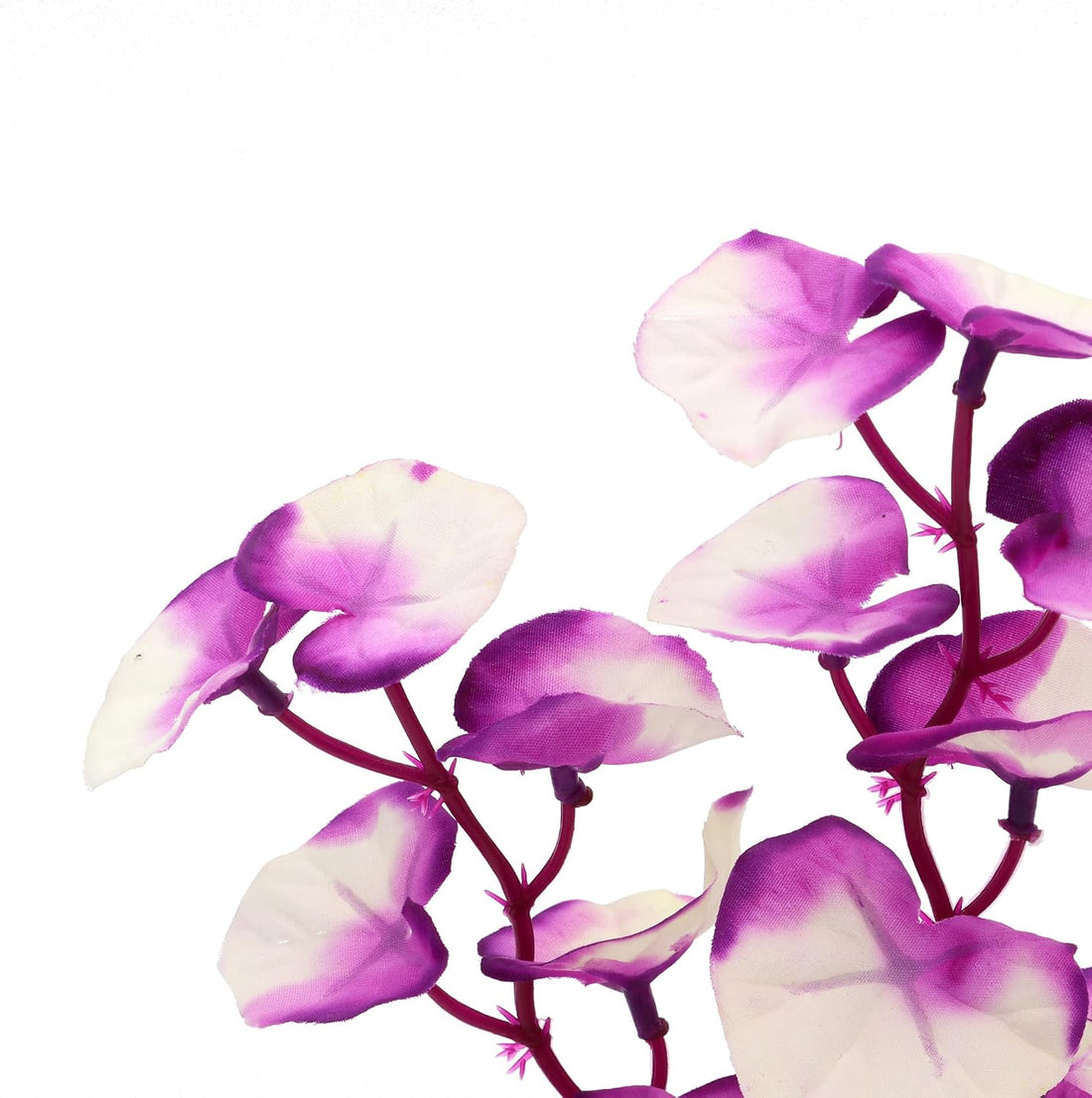 Silk Aquarium Plants for Betta Fish Tank, Purple-White