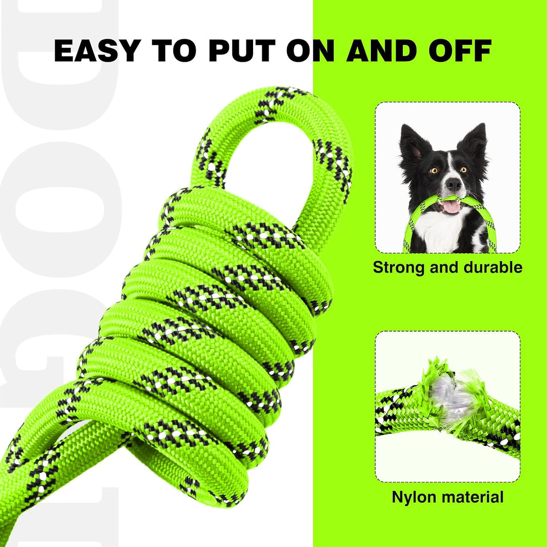 Slip Lead Dog Leash Reflective Training Durable Braided Rope Leashes