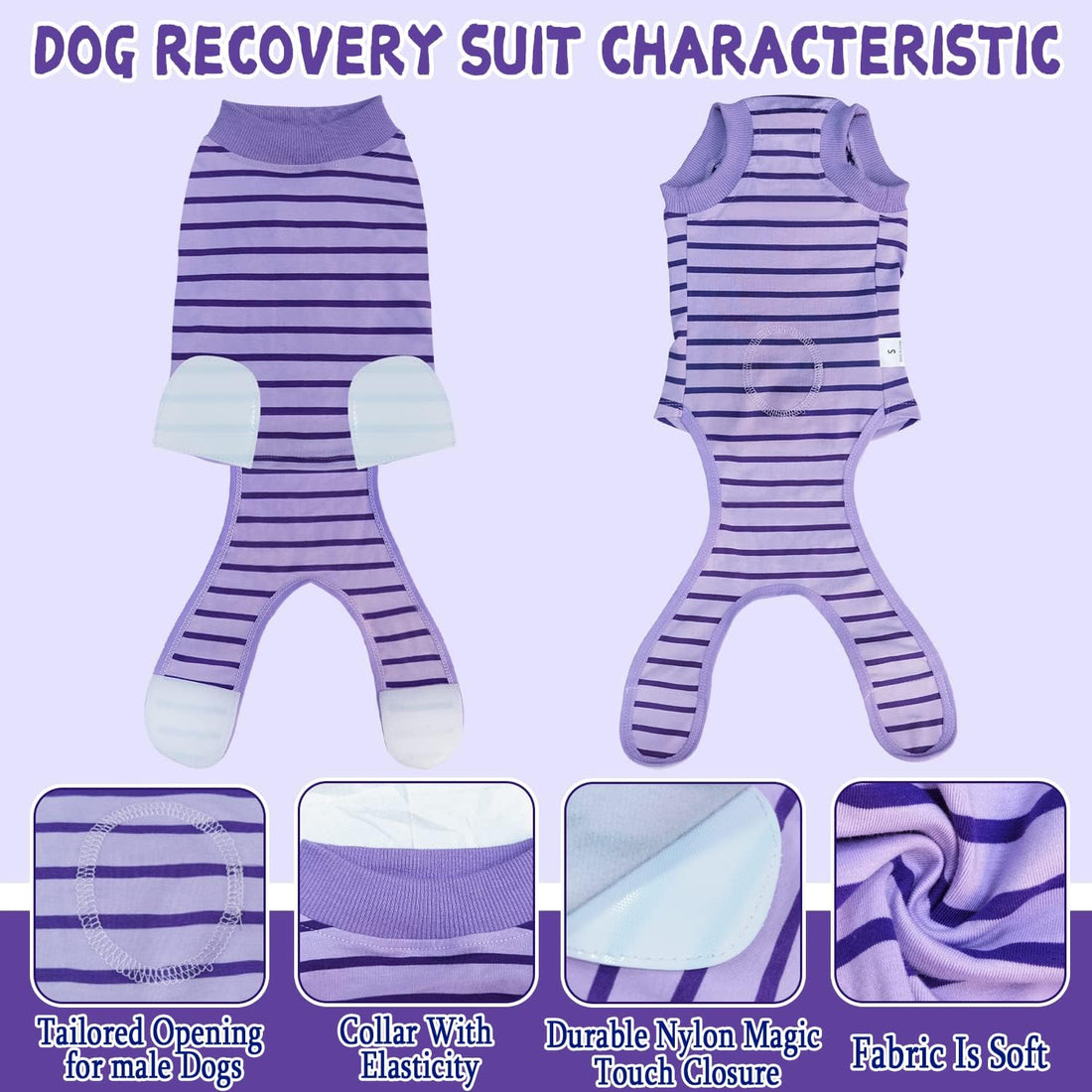 Dog Recovery Suit, Surgical Recovery Suit for Male Female Dogs Cats