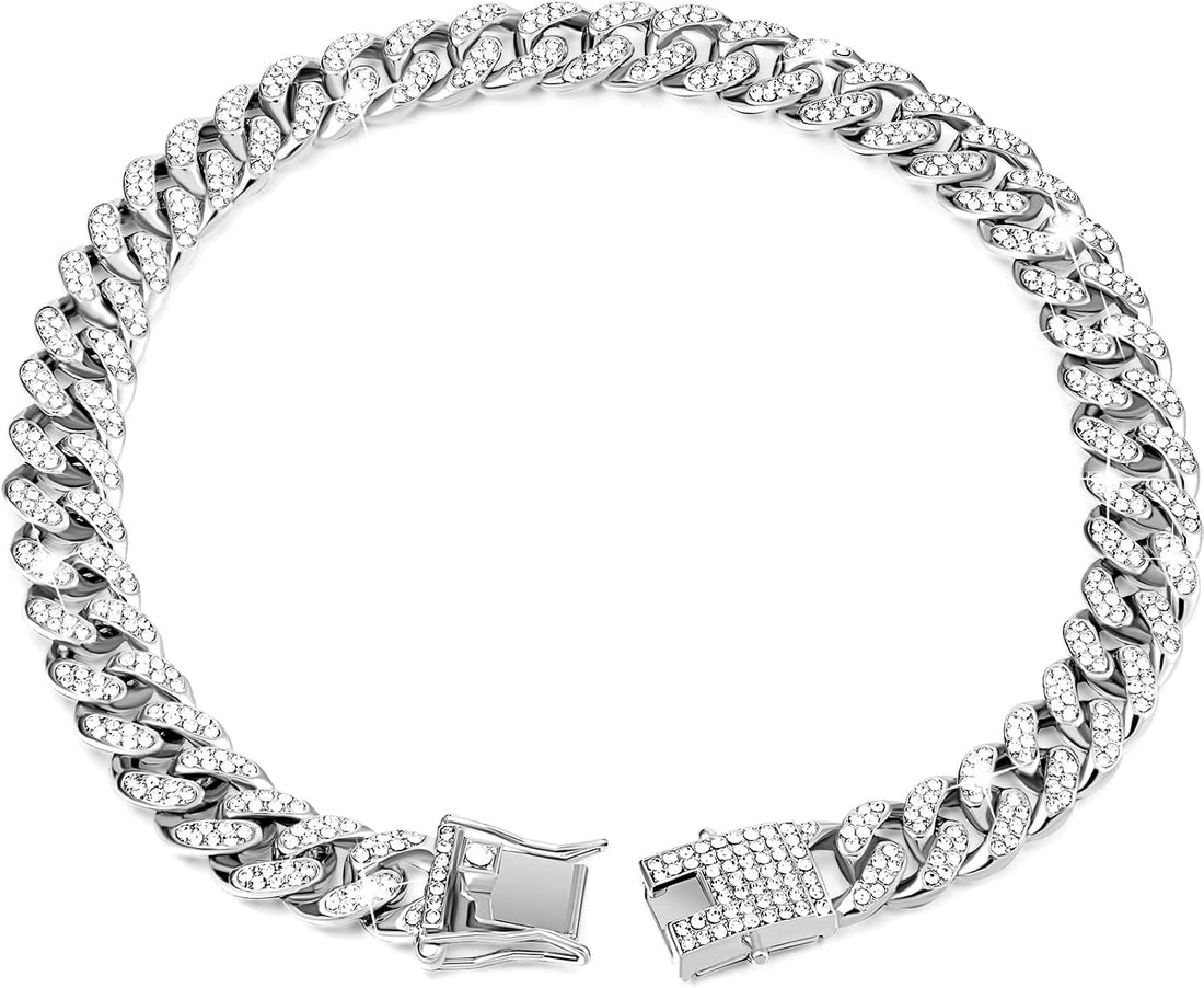 Tallew Dog Chain Cuban Dog Collar Pet Chain Necklace