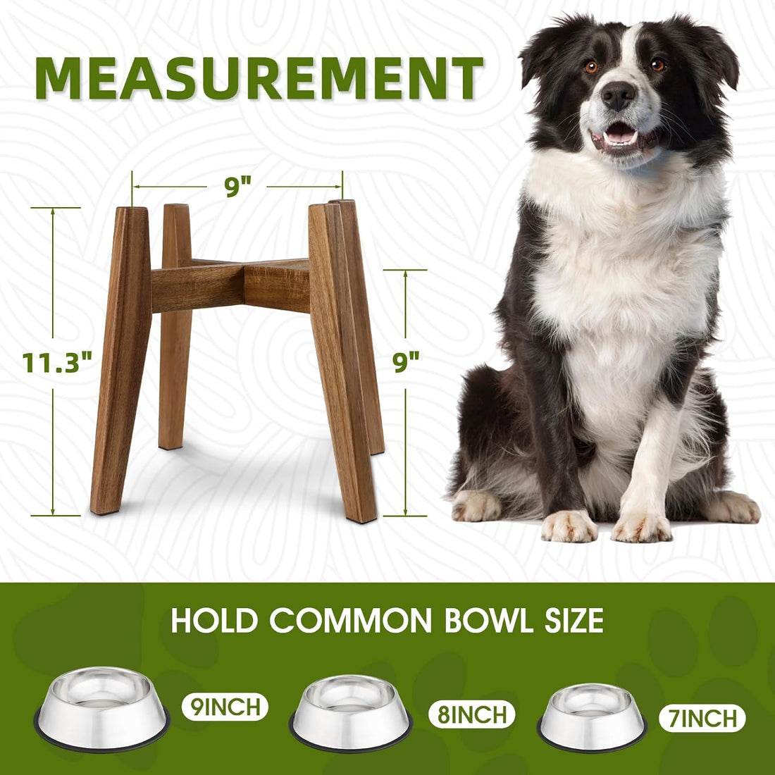 Elevated Dog Bowl Stand for Medium & Large Dogs