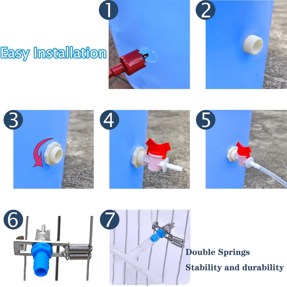 15Pcs Automatic Rabbit Watering System Kit