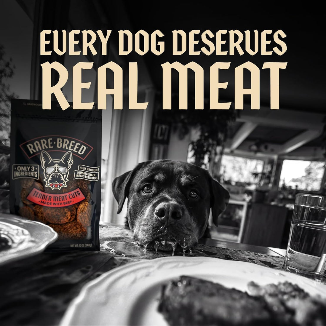 Rare Breed Soft Beef Dog Treats, Grain-Free & Human Grade - 12 oz